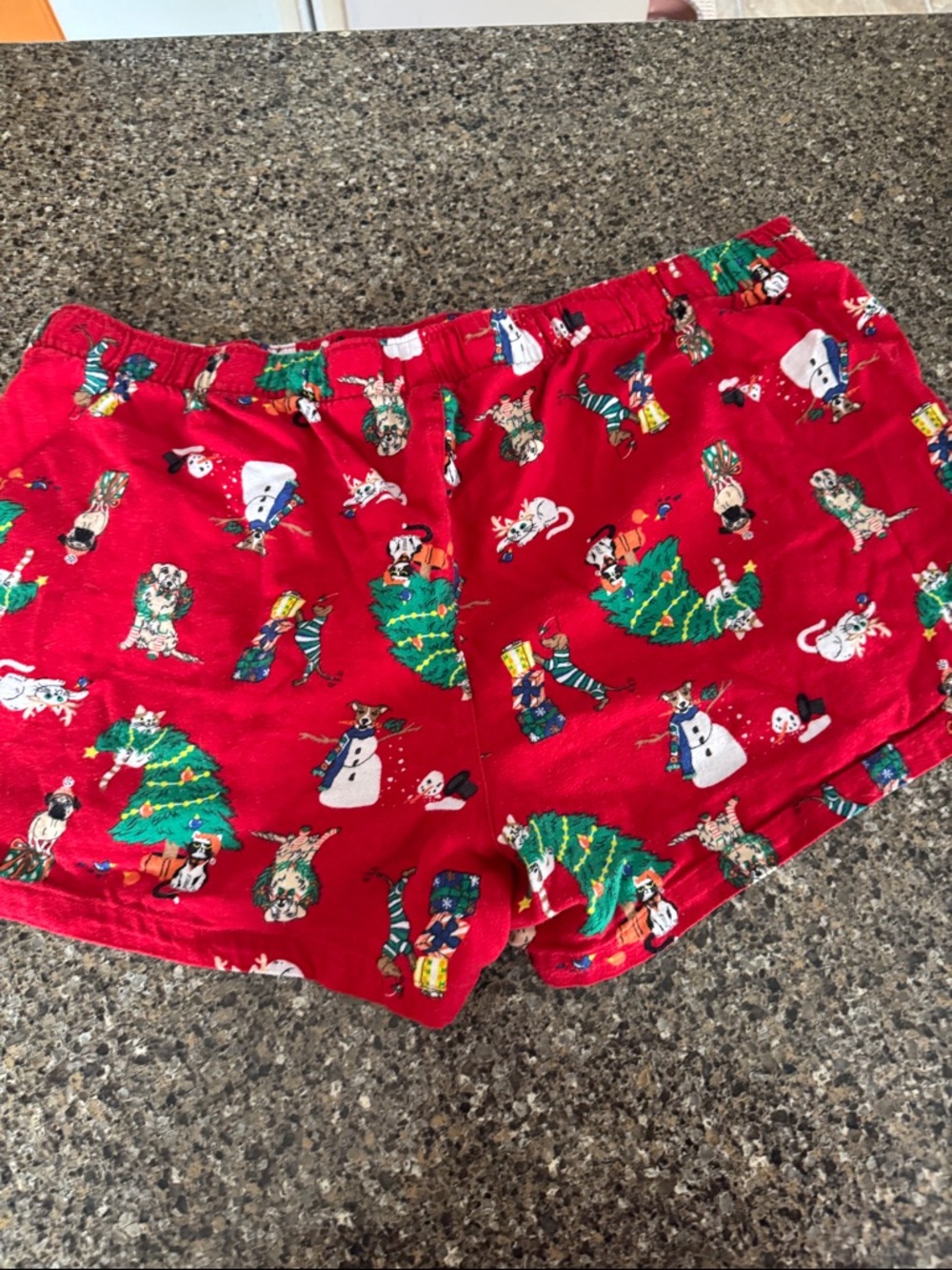 Old Navy Holiday Dogs & Cats Pajama Shorts - size 2X - Picture 4 of 6